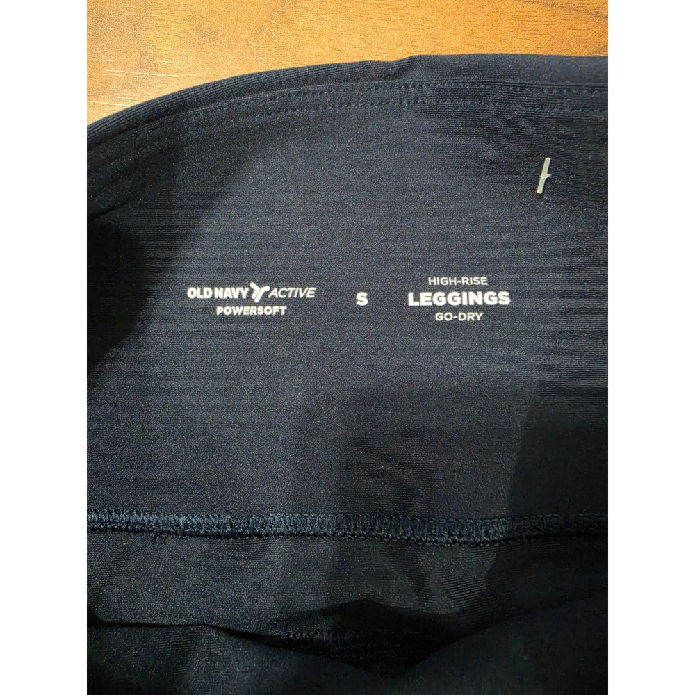 Excellent Old Navy Active Leggings S Navy Blue Powersoft High-Rise Mesh Pockets - Picture 4 of 5